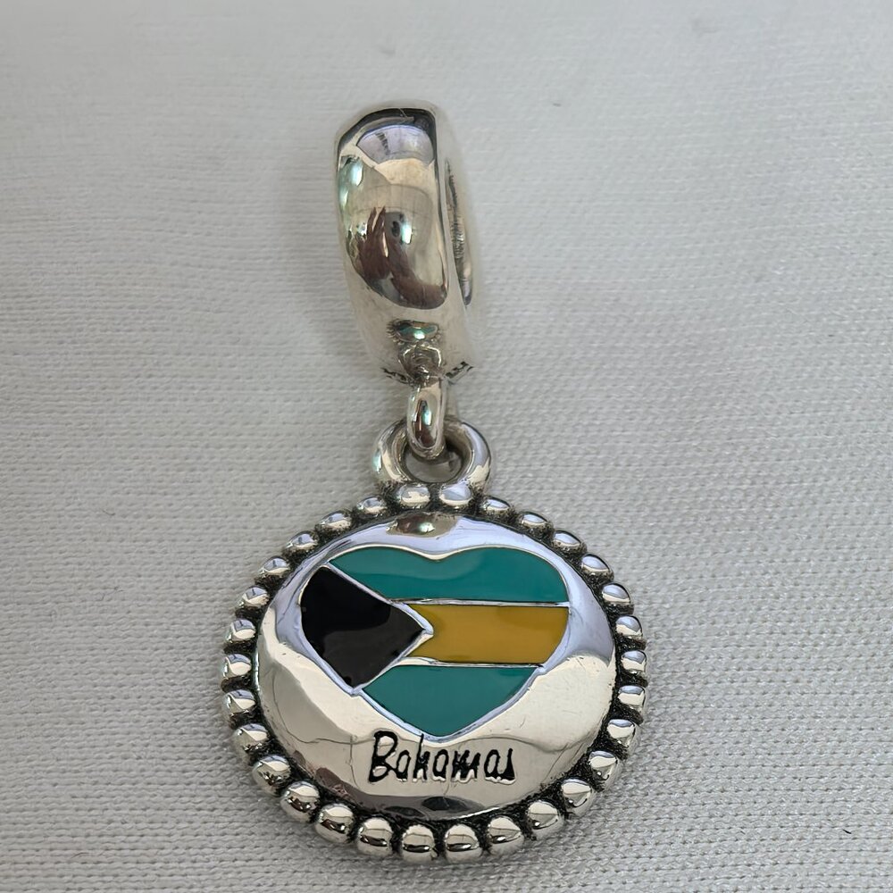 Pandora Bahamas Exclusive Charm Pendant, S925 Silver Jewelry